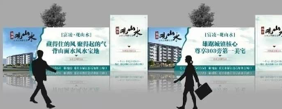 大名错落形地产围挡